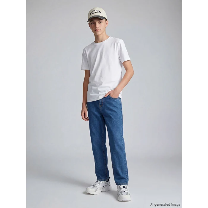 LCW Kids İndigo Loose Fit Erkek Çocuk Jean Pantolon