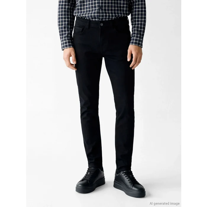 LCW Jeans Siyah 760 Slim Fit Erkek Jean Pantolon