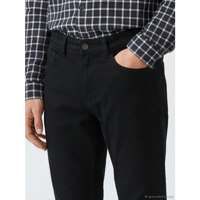 LCW Jeans Siyah 760 Slim Fit Erkek Jean Pantolon