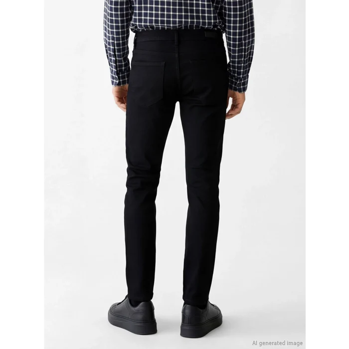 LCW Jeans Siyah 760 Slim Fit Erkek Jean Pantolon