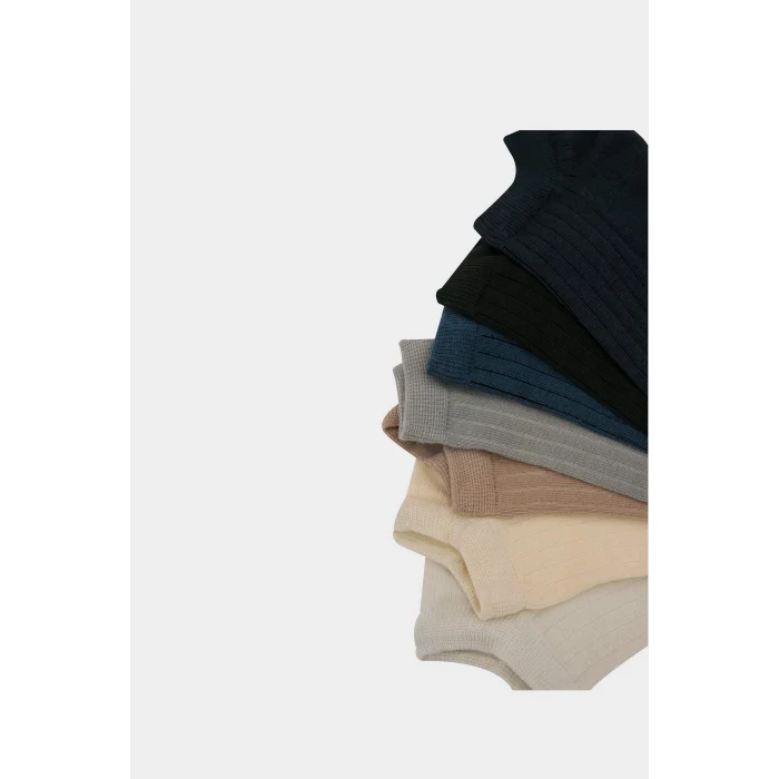 Defacto D9979AXKR1 Çok Renkli Erkek 7li Pamuklu Patik Çorap