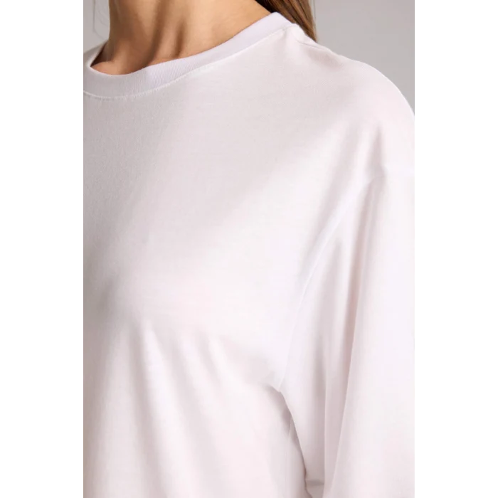 Defacto H4100AXWT34 Beyaz Relax Fıt Bisiklet Yaka Basıc Düz Modal Kısa Kollu Tişört