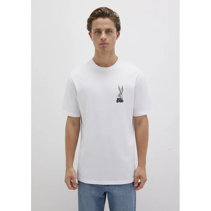 Mavi 0610636-620 Bugs Bunny Baskılı Beyaz Tişört