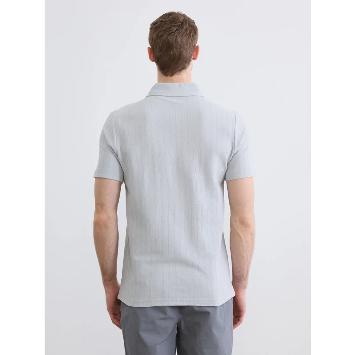 LCWAIKIKI Classic Gri Polo Yaka Erkek Tişört