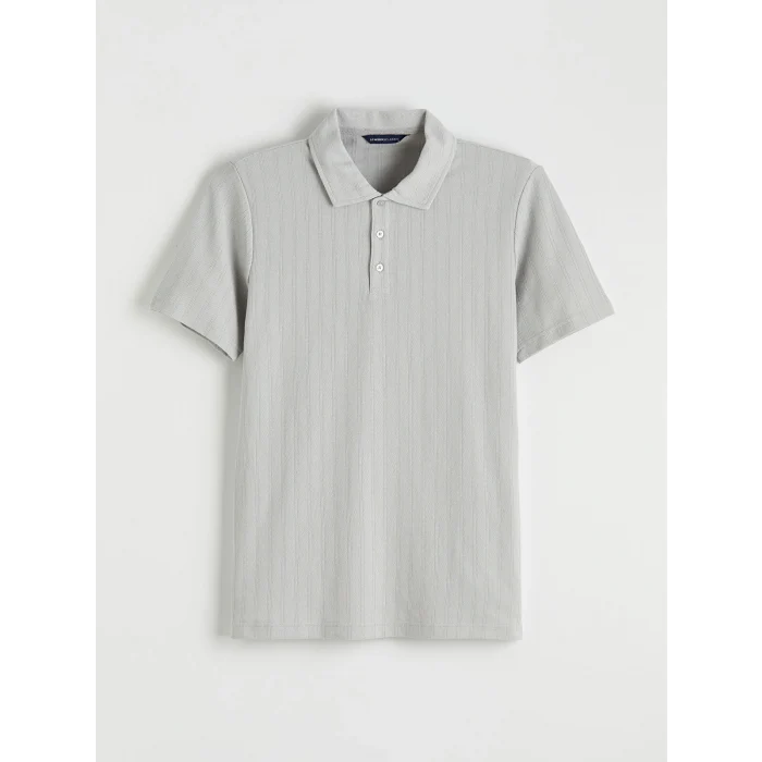 LCWAIKIKI Classic Gri Polo Yaka Erkek Tişört