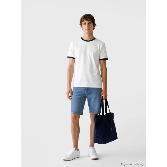 LCW Jeans İndigo Slim Fit Erkek Jean Şort