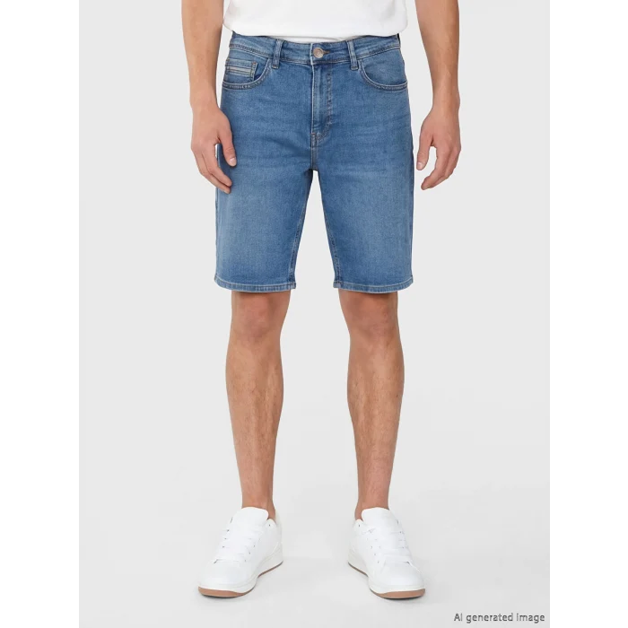 LCW Jeans İndigo Slim Fit Erkek Jean Şort