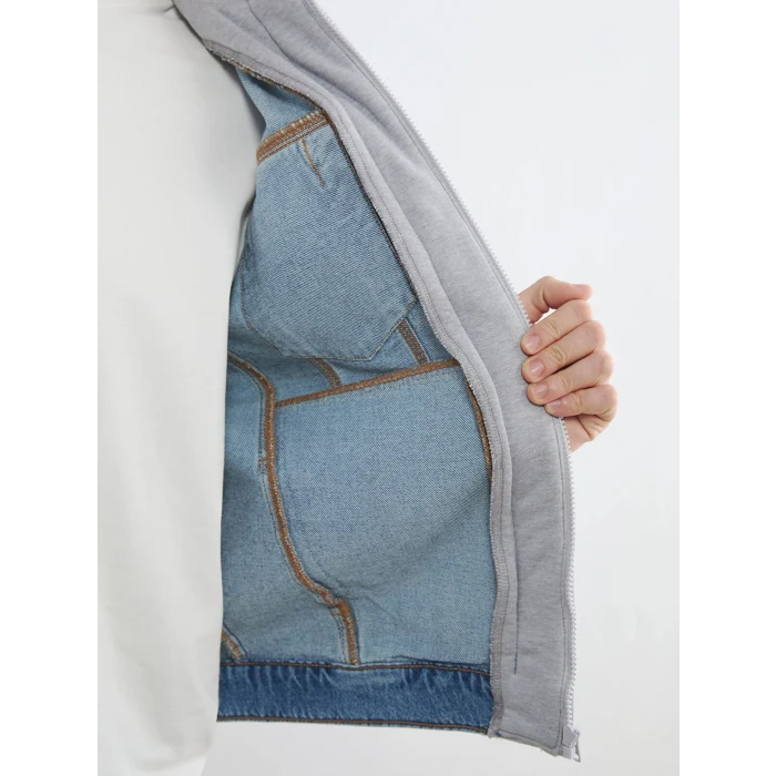 LCW Jeans İndigo Standart Kalıp Kapüşonlu Erkek Jean Mont