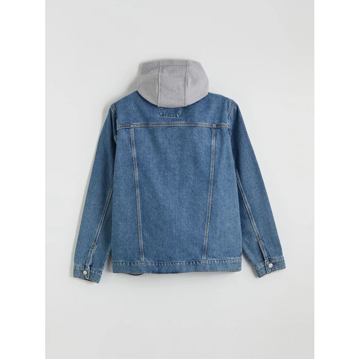 LCW Jeans İndigo Standart Kalıp Kapüşonlu Erkek Jean Mont