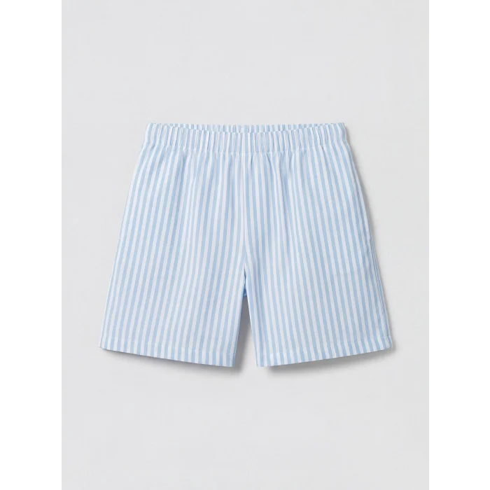 LCW Kids Ekru Baskılı Kız Çocuk Şortlu Pijama Takımı