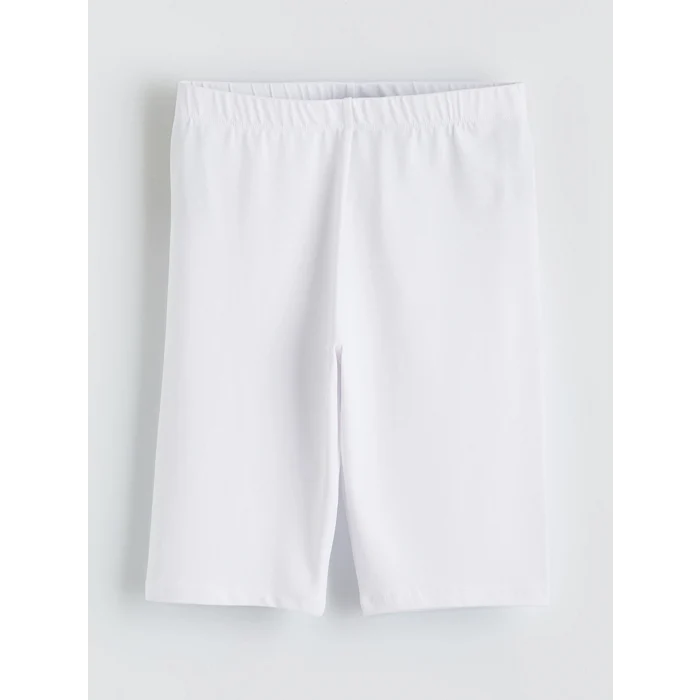 LCW Kids Beyaz Kız Çocuk Basic Kısa Tayt