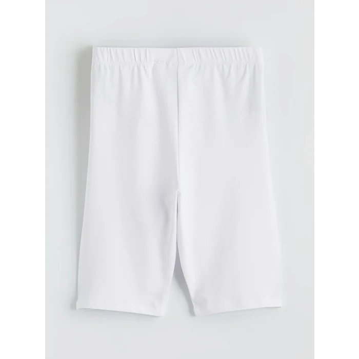 LCW Kids Beyaz Kız Çocuk Basic Kısa Tayt