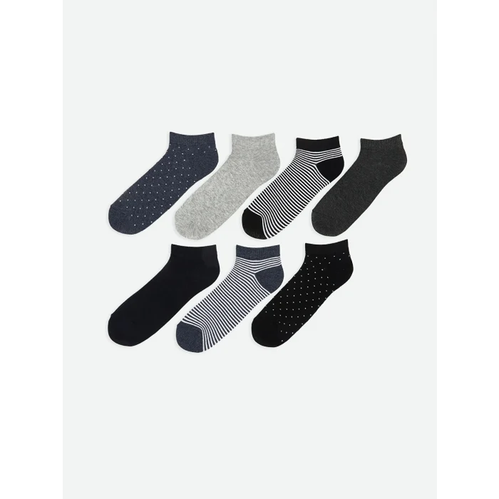 LCW ACCESSORIES Karışık Desenli Erkek Patik Çorap 7li