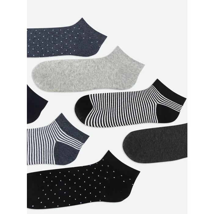 LCW ACCESSORIES Karışık Desenli Erkek Patik Çorap 7li