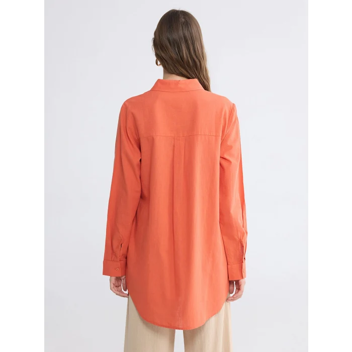 LCW EVERYDAY Turuncu Regular Fit Kadın Gömlek Tunik