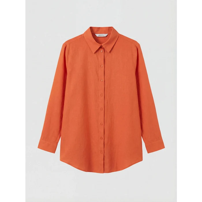 LCW EVERYDAY Turuncu Regular Fit Kadın Gömlek Tunik