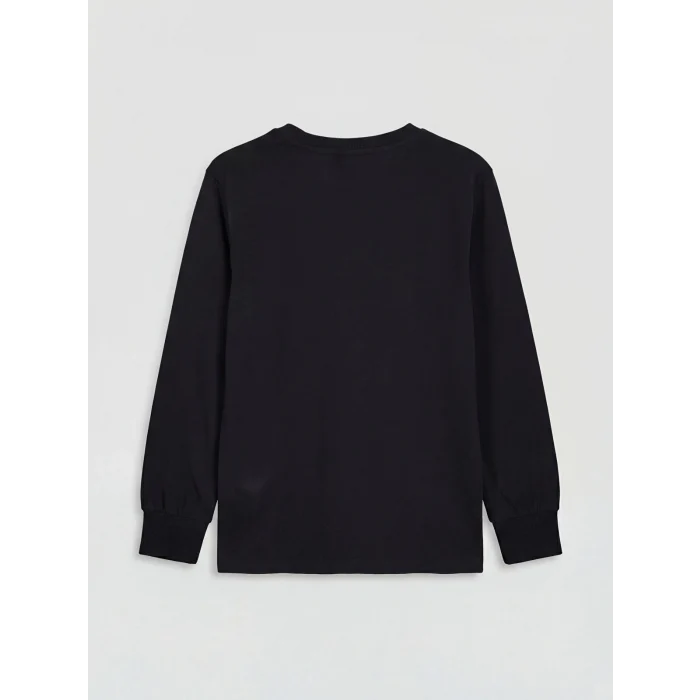 LCW Kids Siyah Baskılı Erkek Çocuk Pijama Takım