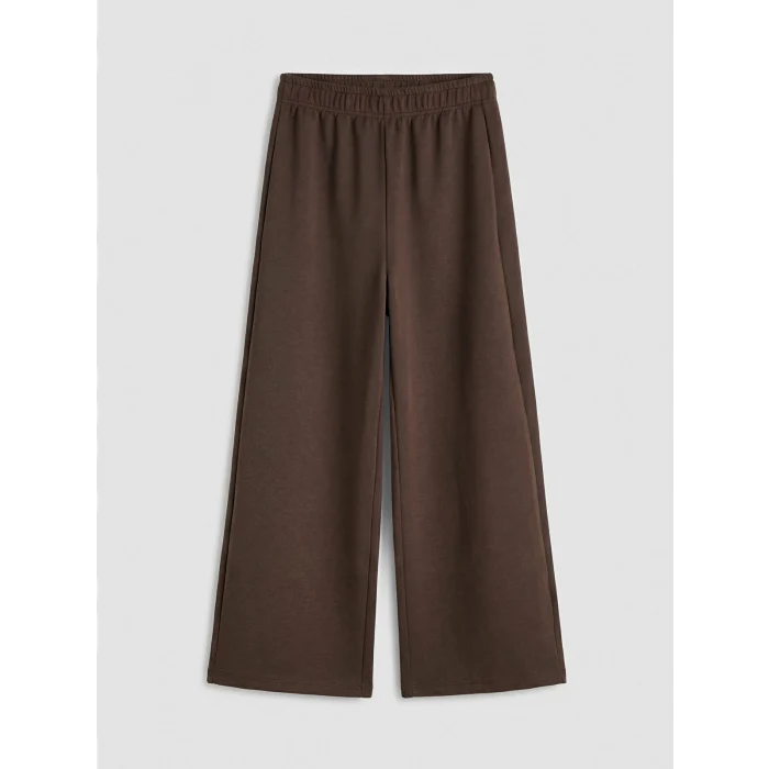 LCW Kids Kahverengi Capyfun Baskılı Kız Çocuk Tişört ve Eşofman Alt