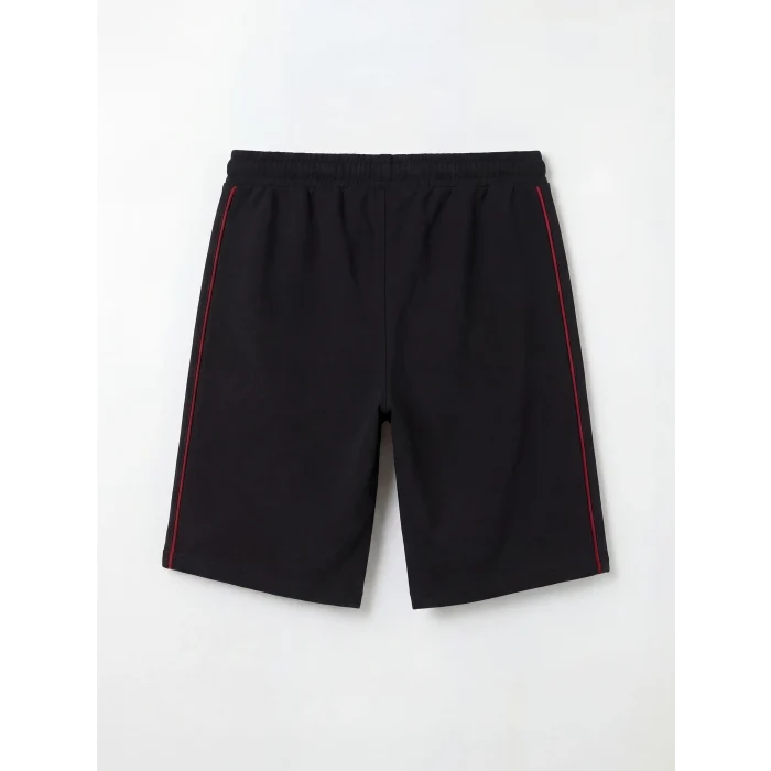 LCW Kids Siyah Galatasaray Baskılı Erkek Çocuk Şort