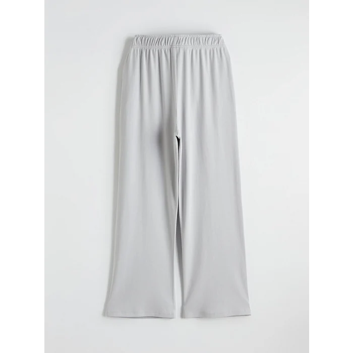 LCW Kids Gri Bisiklet Yaka Kız Çocuk Tişört ve Eşofman Altı