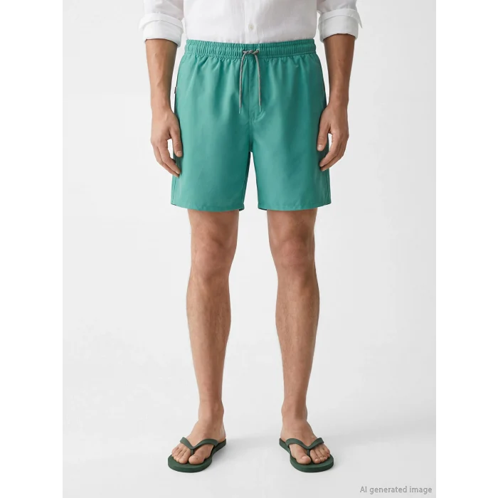LCW SWIMWEAR Turkuaz Kısa Boy Erkek Deniz Şortu