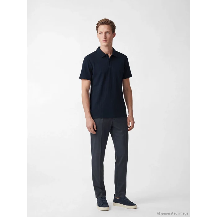 SOUTHBLUE Lacivert Polo Yaka Erkek Tişört