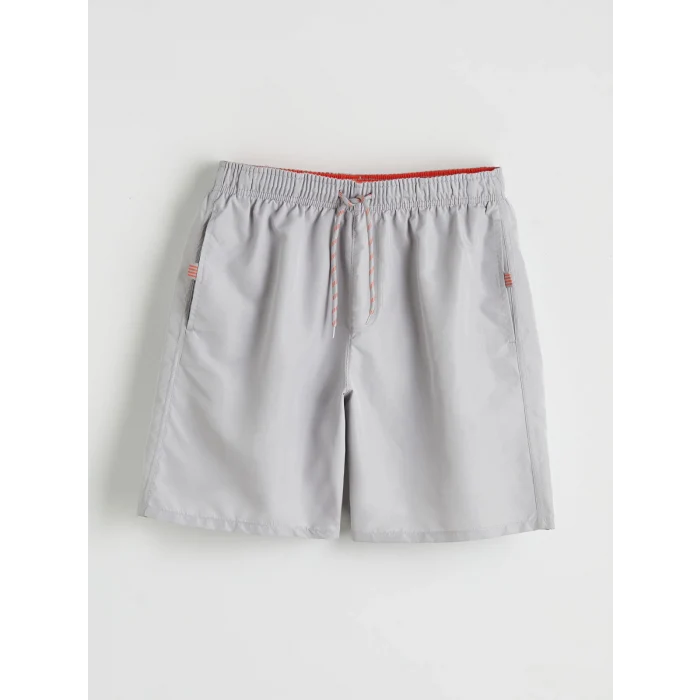 LCW SWIMWEAR Gri Kısa Boy Erkek Deniz Şortu