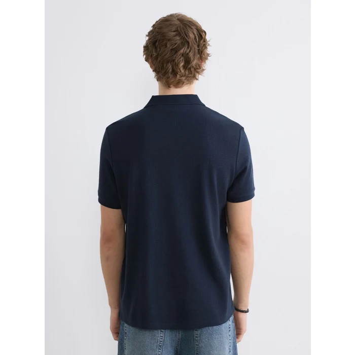 XSIDE Lacivert Polo Yaka Erkek Penye Tişört