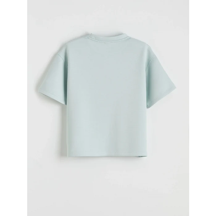 LCW Kids Mavi Baskılı Kız Çocuk Tişört ve Pantolon