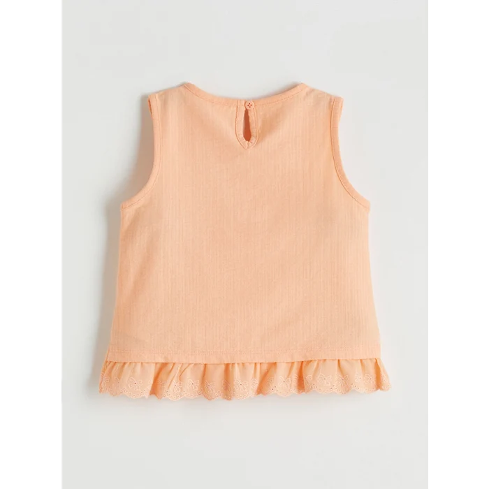 LCW Kids Mercan Fiyonklu Kız Çocuk Bluz ve Şort