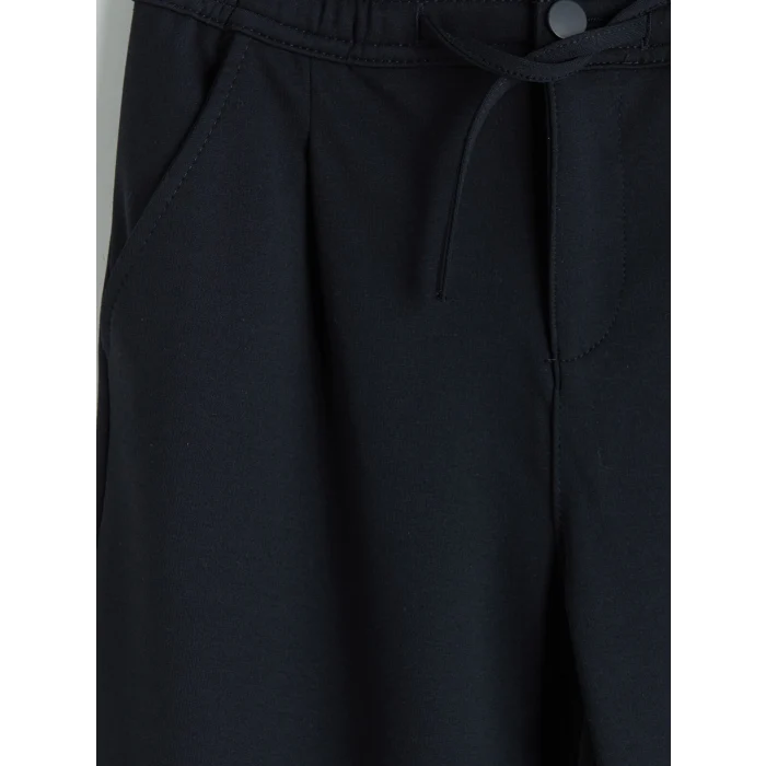 LCW Kids Lacivert Regular Fit Erkek Çocuk Pileli Pantolon