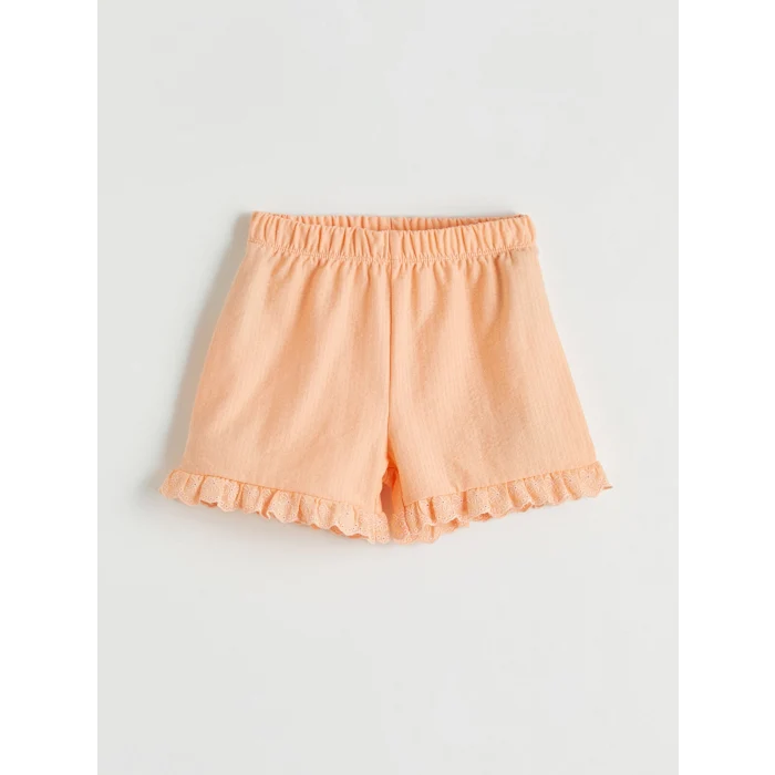 LCW Kids Mercan Fiyonklu Kız Çocuk Bluz ve Şort