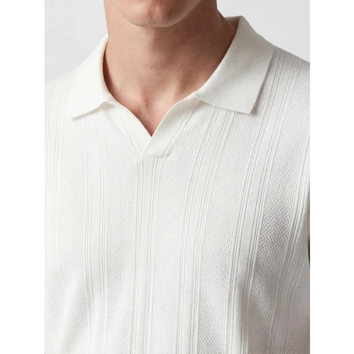 SOUTHBLUE Ekru Polo Yaka Erkek Tişört