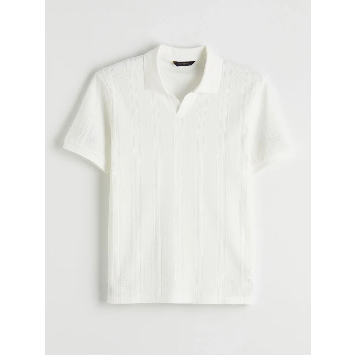 SOUTHBLUE Ekru Polo Yaka Erkek Tişört