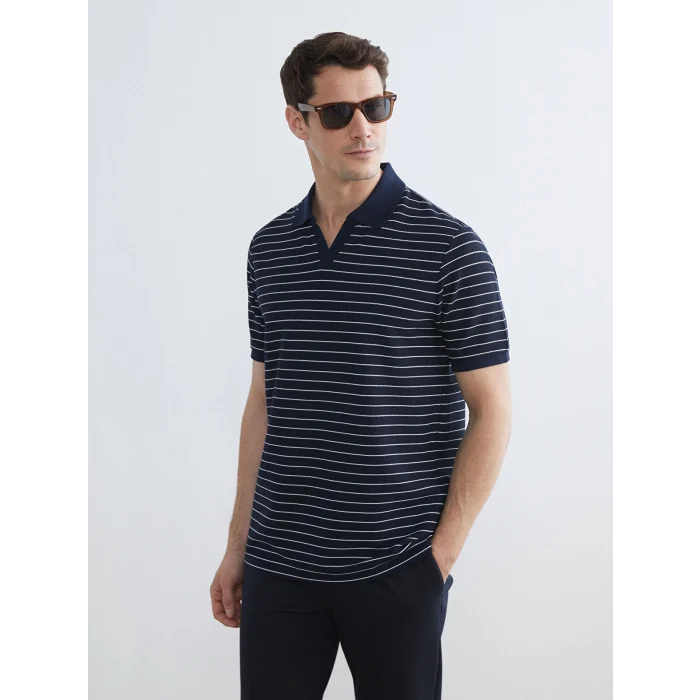 SOUTHBLUE Lacivert Polo Yaka Standart Kalıp Erkek Tişört