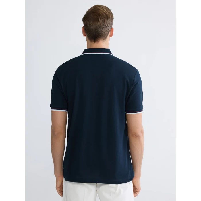 LCWAIKIKI Basic Lacivert Polo Yaka Pike Erkek Tişört