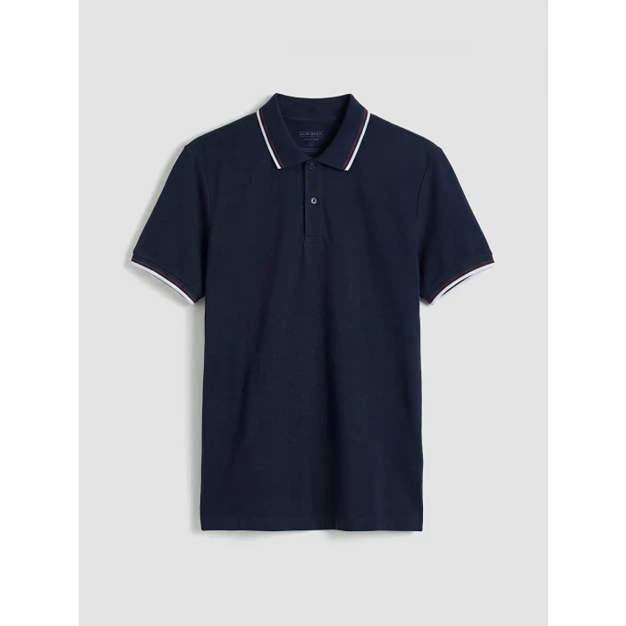 LCWAIKIKI Basic Lacivert Polo Yaka Pike Erkek Tişört