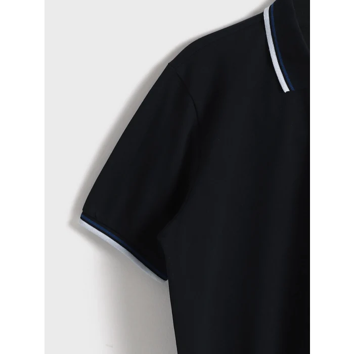 LCWAIKIKI Basic Lacivert Polo Yaka Pike Erkek Tişört
