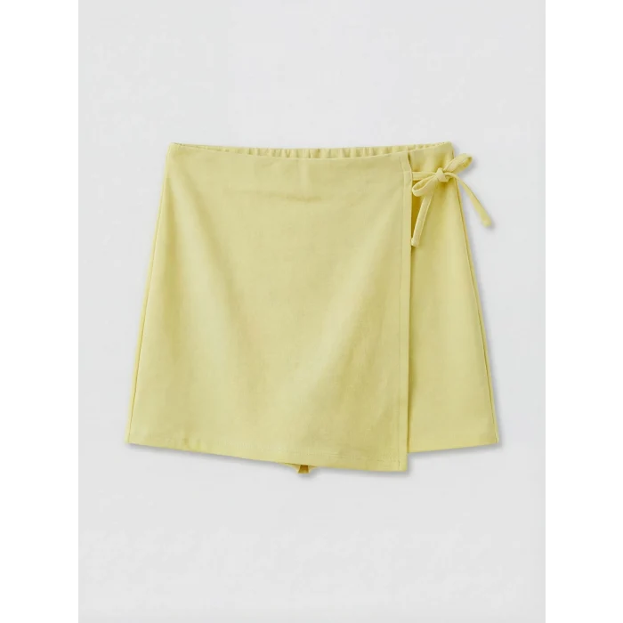 LCW Kids Ekru California Baskılı Kız Çocuk Takım