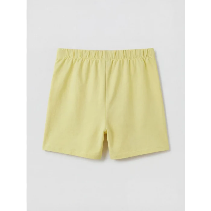 LCW Kids Ekru California Baskılı Kız Çocuk Takım