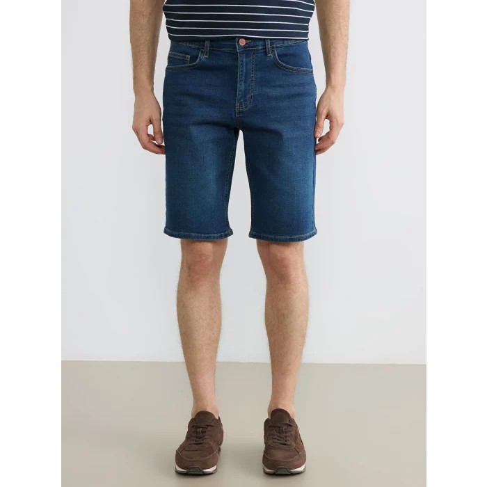 LCW Jeans İndigo Standart Kalıp Erkek Jean Şort