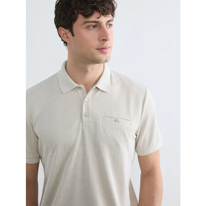 LCWAIKIKI Classic Gri Polo Yaka Erkek Tişört
