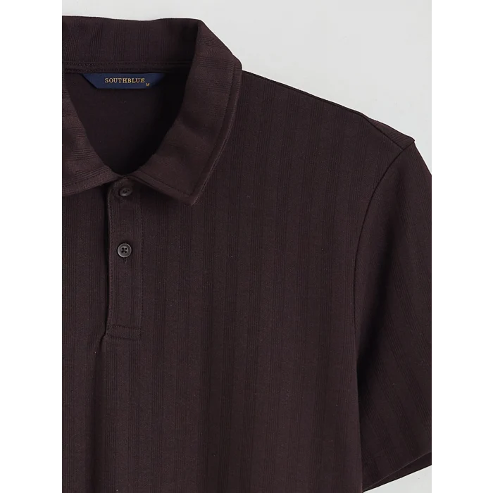 SOUTHBLUE Mürdüm Polo Yaka Erkek Tişört
