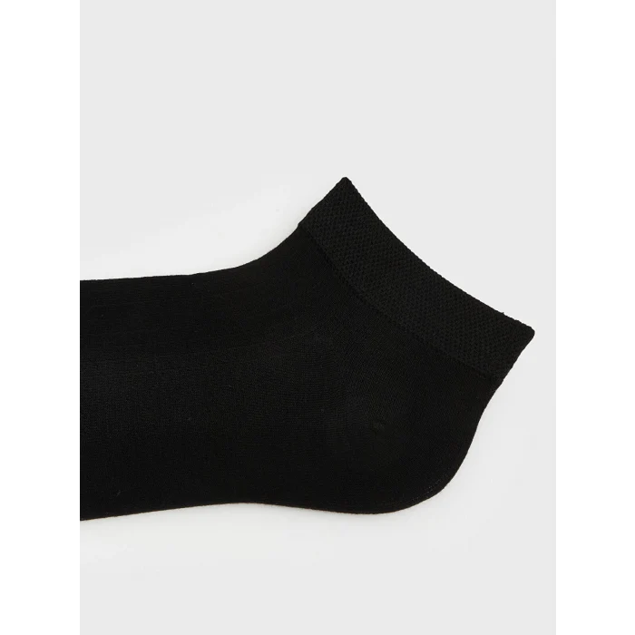 LCW ACCESSORIES Siyah Erkek Bambu Patik Çorap 5li