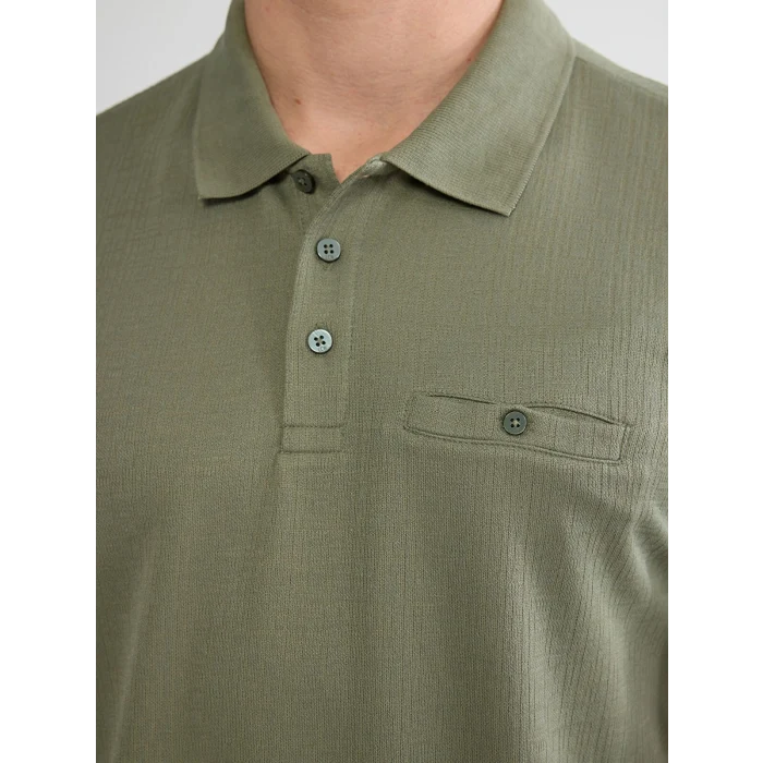 LCWAIKIKI Classic Haki Polo Yaka Erkek Tişört
