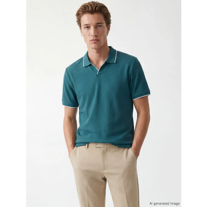 SOUTHBLUE Petrol Polo Yaka Erkek Tişört