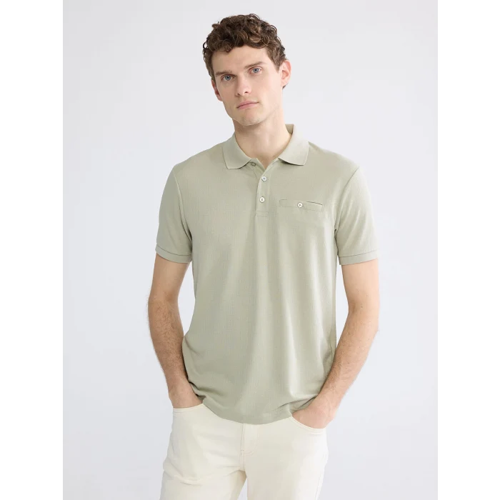 LCWAIKIKI Classic Yeşil Polo Yaka Erkek Tişört