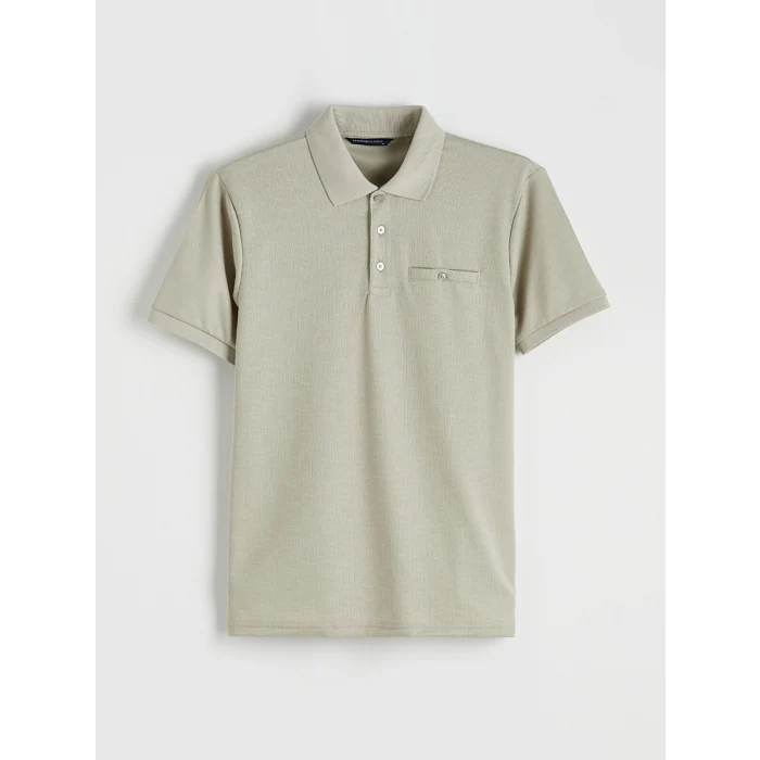 LCWAIKIKI Classic Yeşil Polo Yaka Erkek Tişört