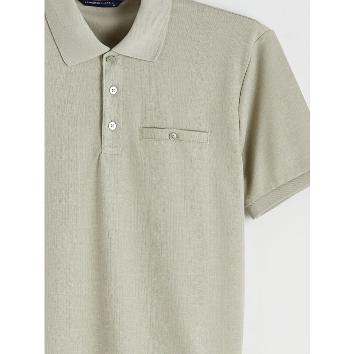 LCWAIKIKI Classic Yeşil Polo Yaka Erkek Tişört