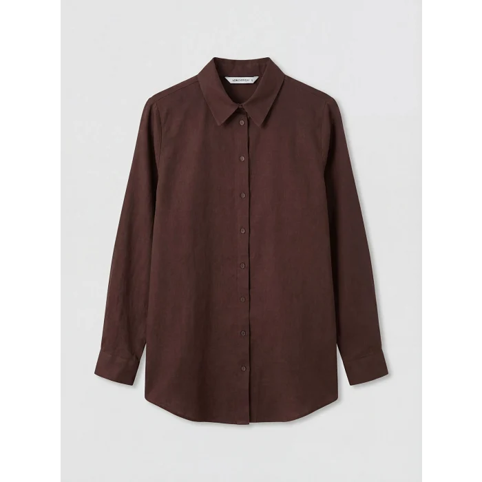 LCW EVERYDAY Kahverengi Regular Fit Kadın Gömlek Tunik